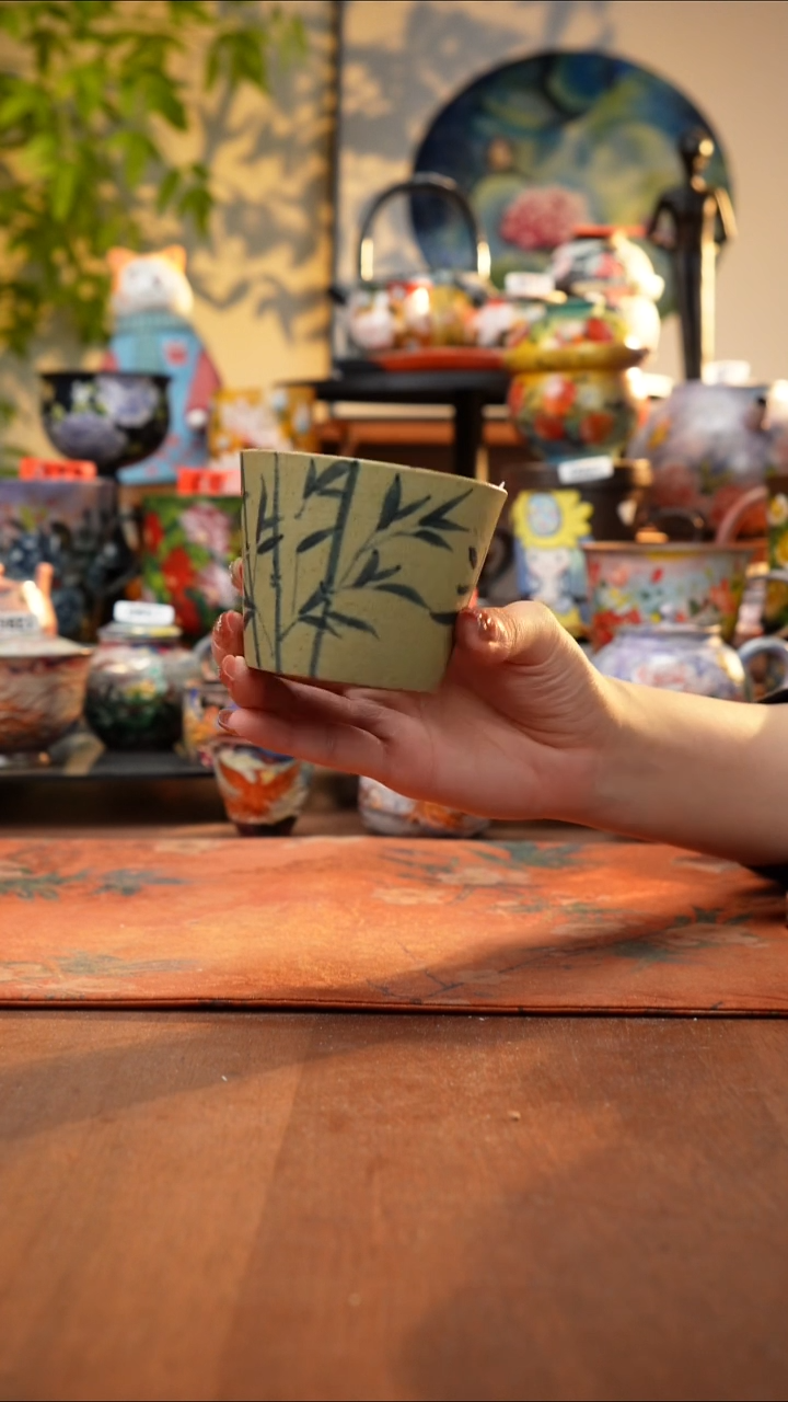 瓷片景德镇手工手绘938