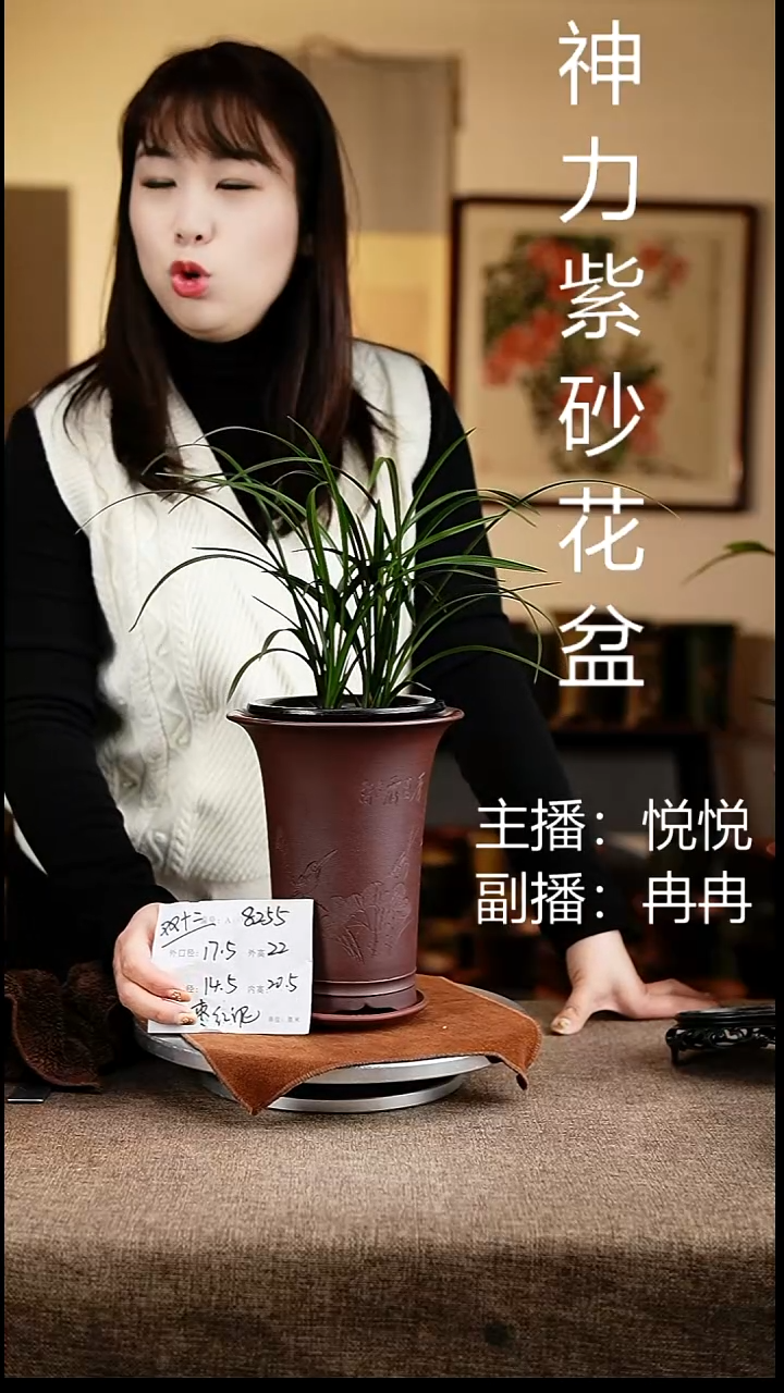 紫砂花盆花卉工艺8255+z