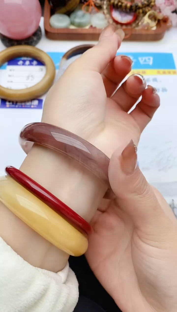 【闪购商品】石英质玉手镯未镶嵌134+59/60