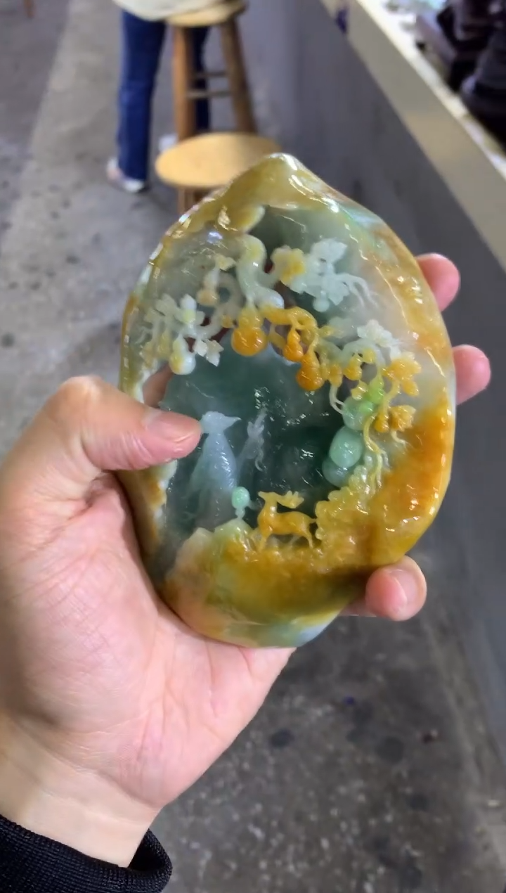 【闪购商品】翡翠摆件未镶嵌翡翠摆件