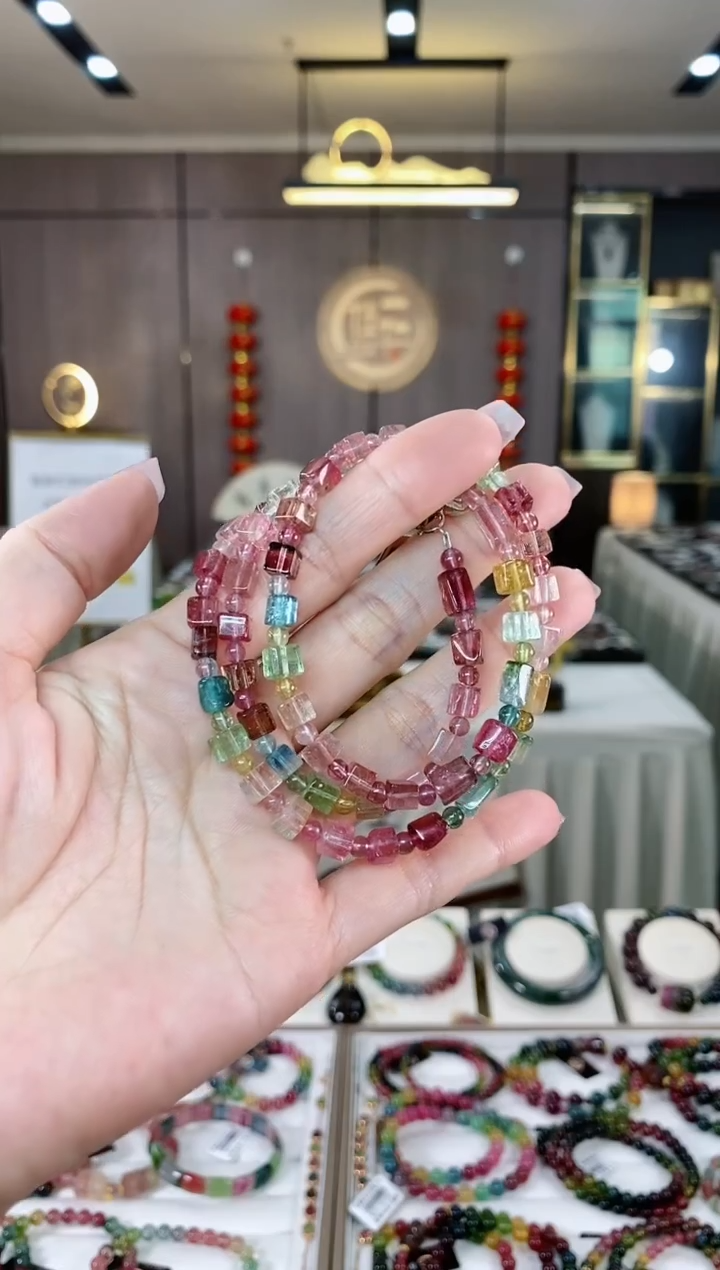 【闪购商品】碧玺三圈手串未镶嵌（多样性发一条）hon