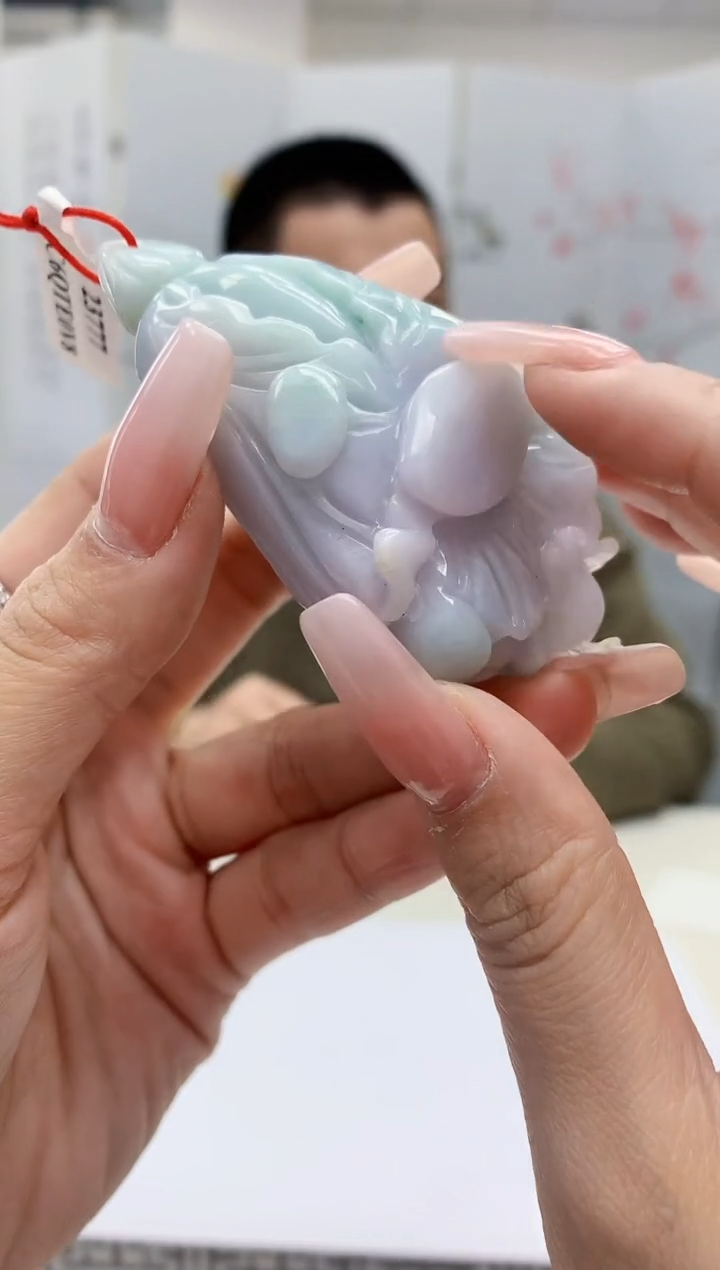 【闪购商品】定制翡翠未镶嵌4812lr-毛货挂件70