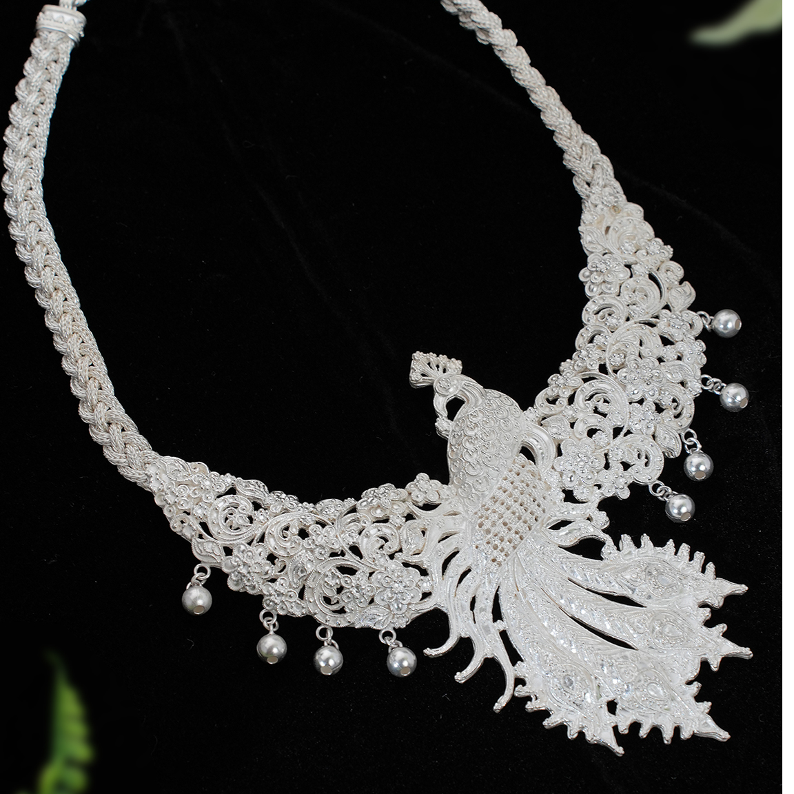 925银银制品 原创小众设计精工纯手工打造凤凰项链民族风古风银饰