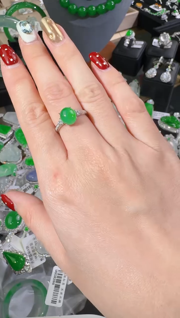 【闪购商品】翡翠戒指未镶嵌蛋面