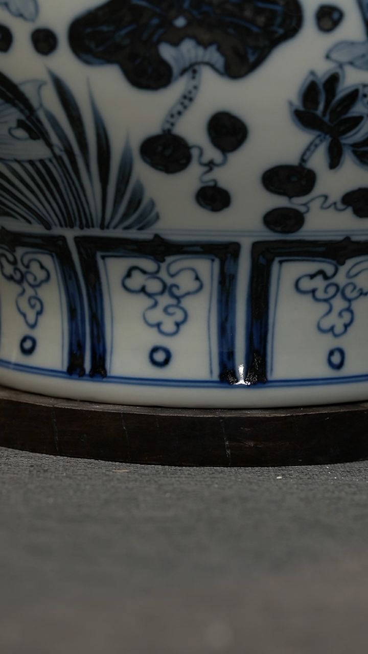 【闪购商品】微瑕福利微瑕福利柴窑鱼藻罐