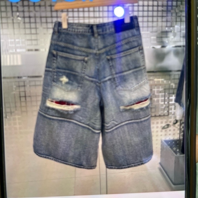 AD9016 美式复古七分牛仔裤