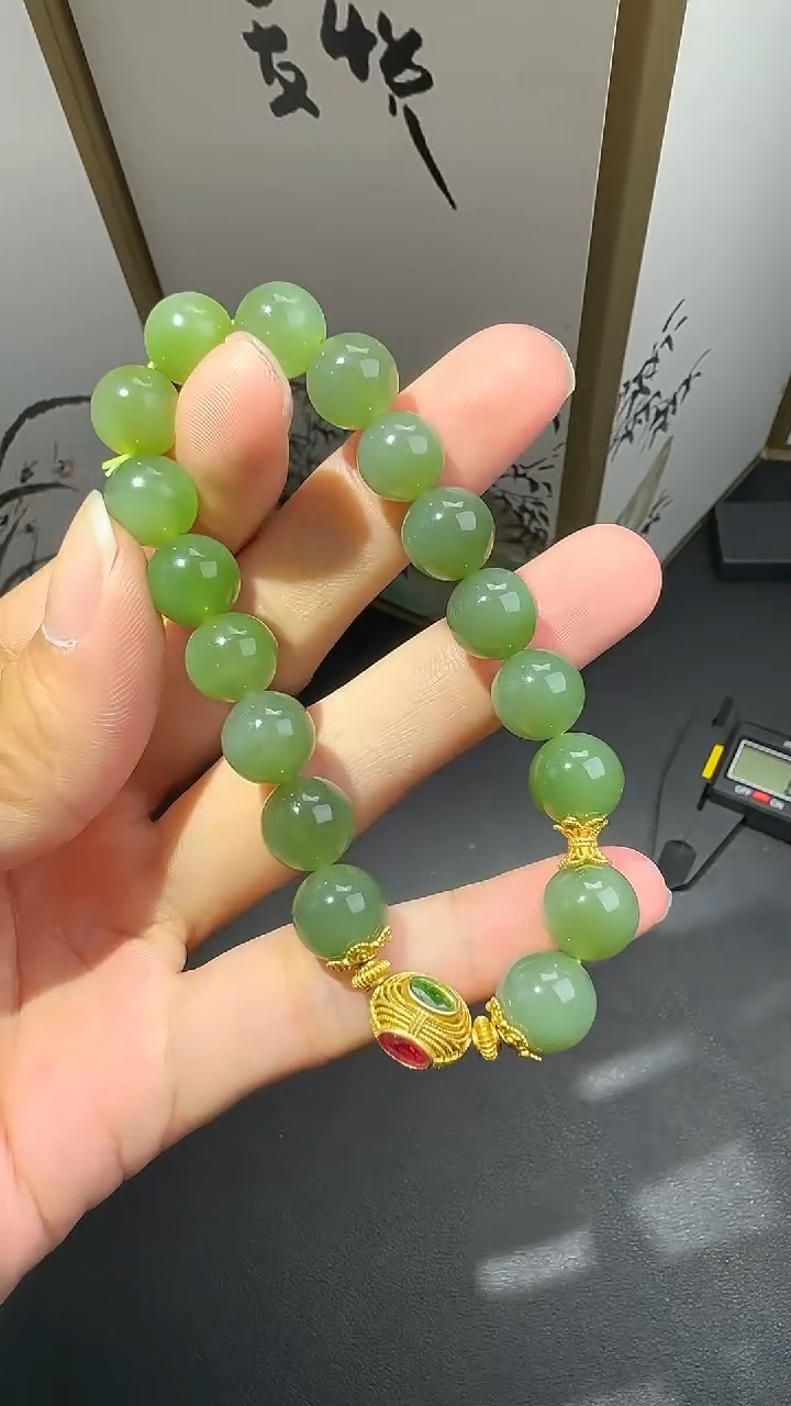 未镶嵌手串和田玉DSD0827012多样性发一