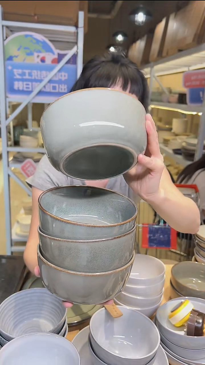 瓷248外贸尾货高温釉下彩陶瓷餐具