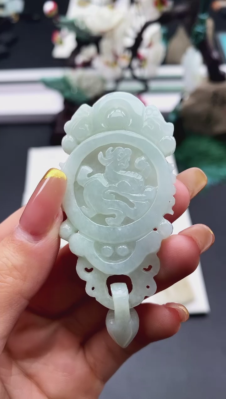 【闪购商品】翡翠颈饰未镶嵌天然缅甸A货翡翠