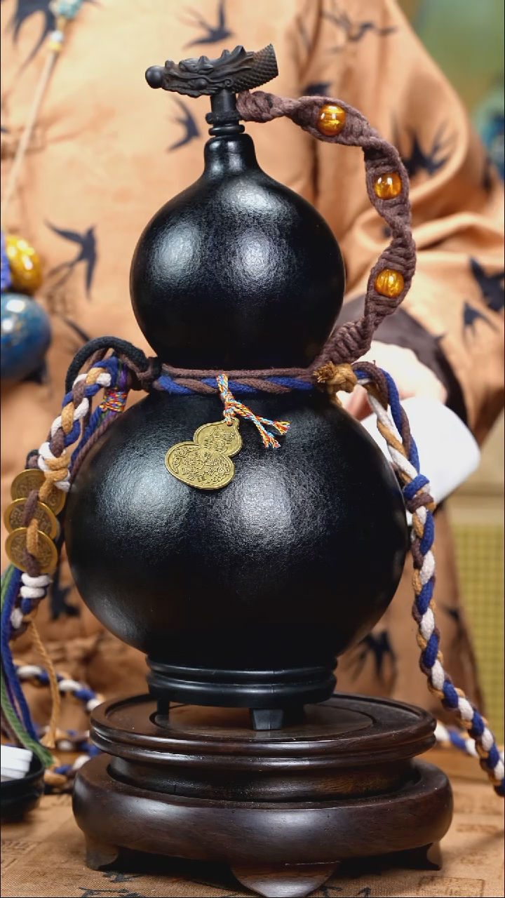 XV122藏绳款大漆酒葫芦（现货现发）