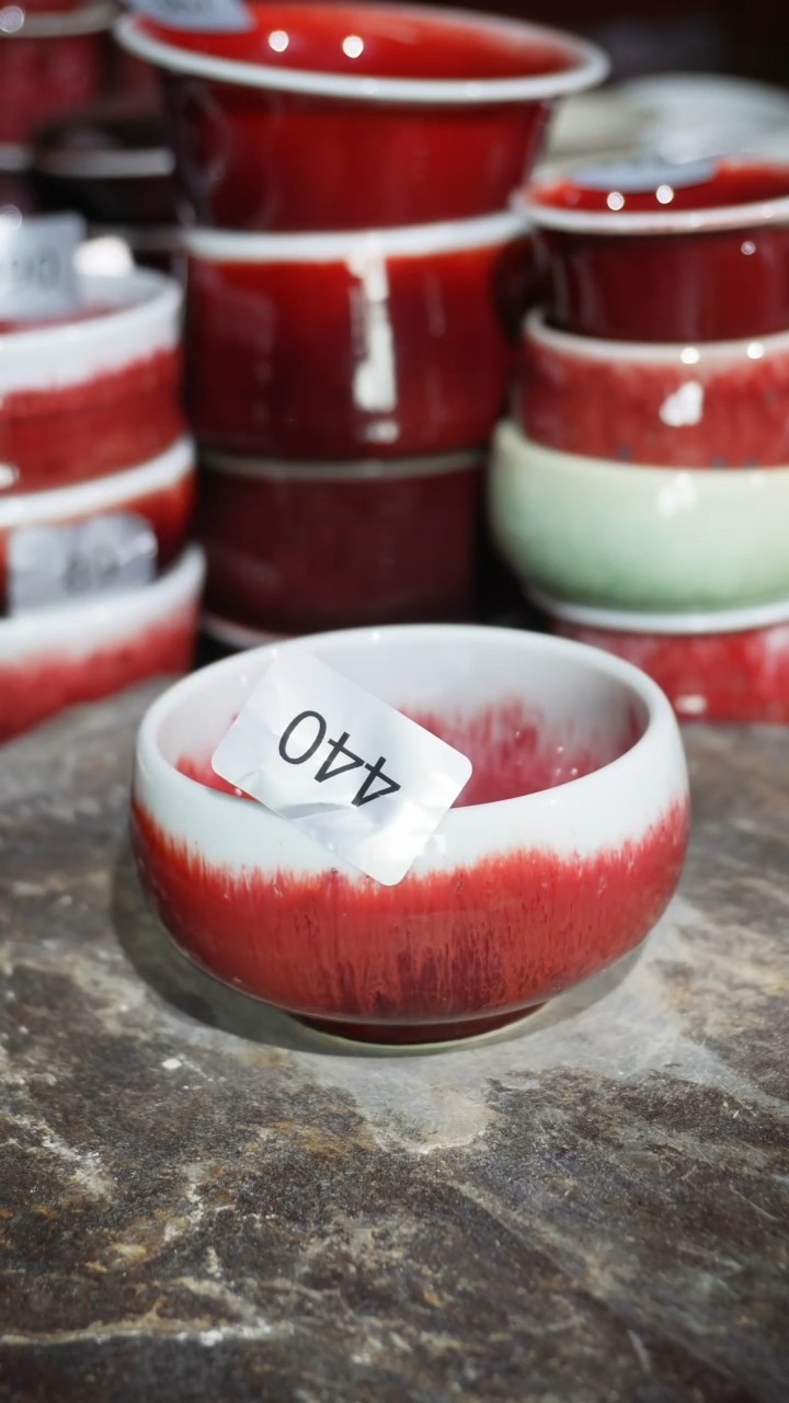 摆件陶精品窑变钧瓷茶器