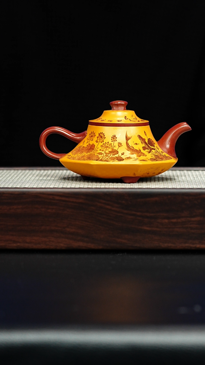 宜兴紫砂 云炉 底槽清（粉浆）顾林芬 h398