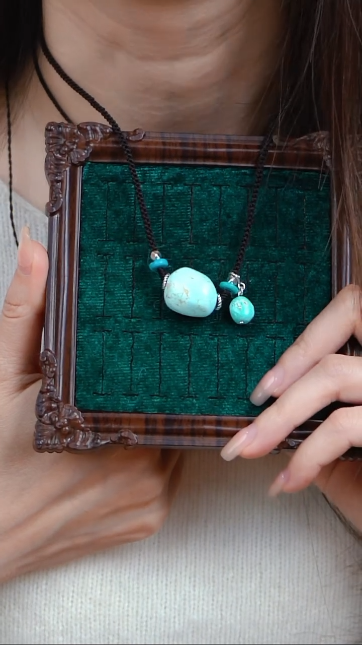 未镶嵌绿松石项链绿松