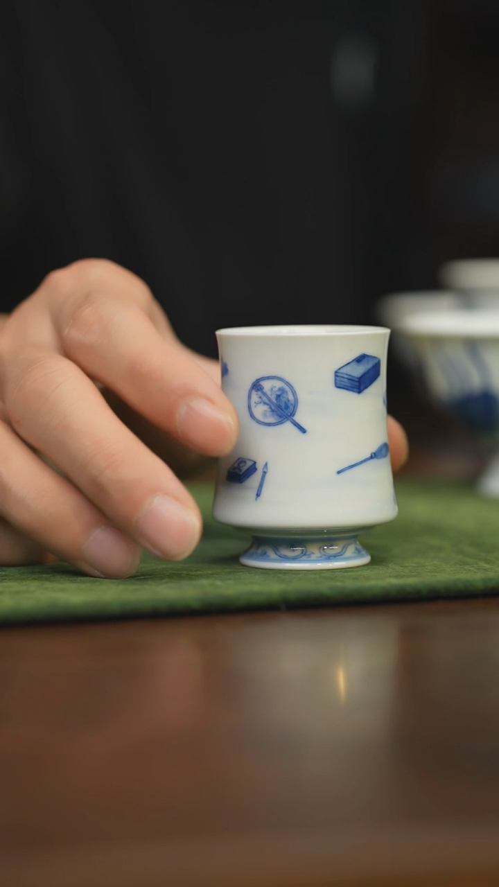 【闪购商品】杯柴窑青花破价福利