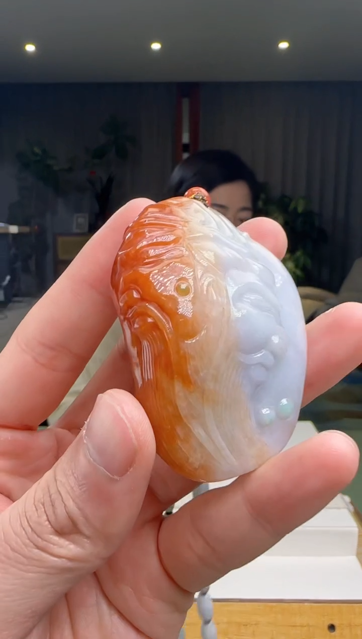 【闪购商品】翡翠吊坠(赠链)未镶嵌DY@@960Q3J15325