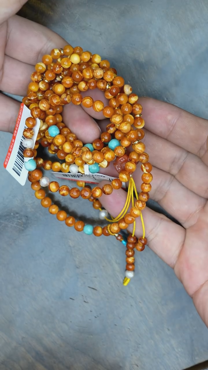 【闪购商品】琥珀裸石未镶嵌老花蜡DIY108多样性发其一