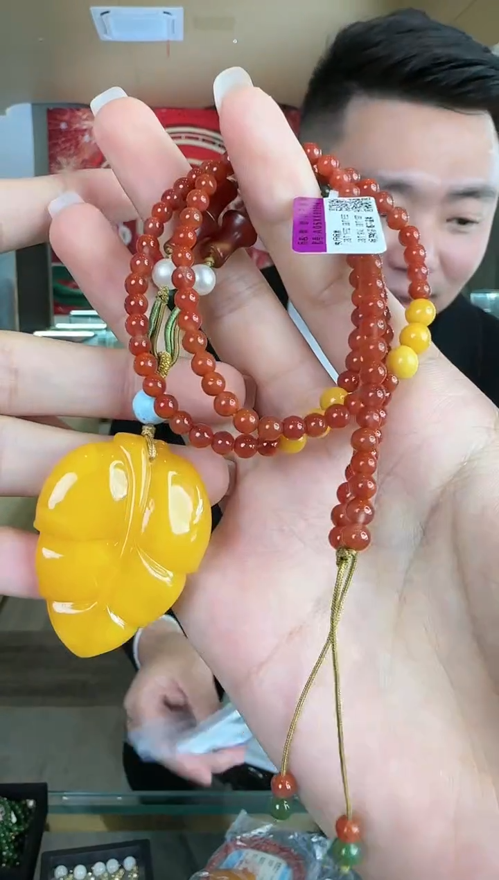 【闪购商品】琥珀颈饰未镶嵌0125-024