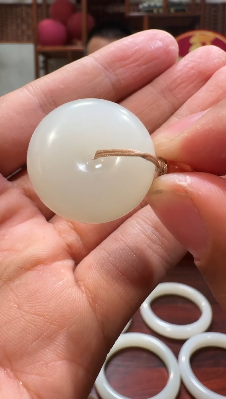 【闪购商品】和田玉吊坠未镶嵌1391 25mm平安扣