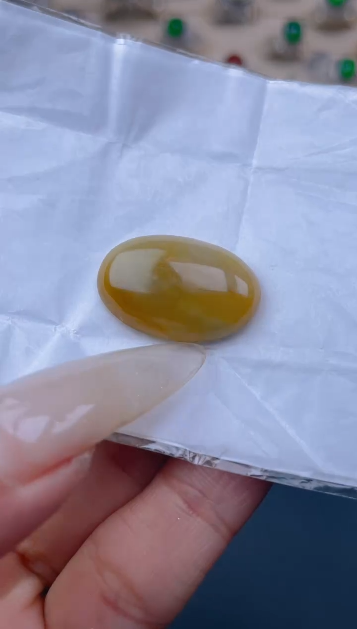 裸石翡翠天然翡翠蛋面52