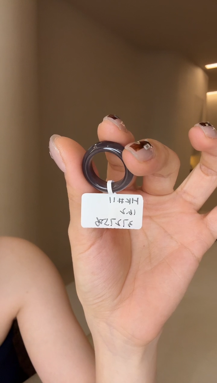 【闪购商品】和田玉手镯未镶嵌11码烟紫