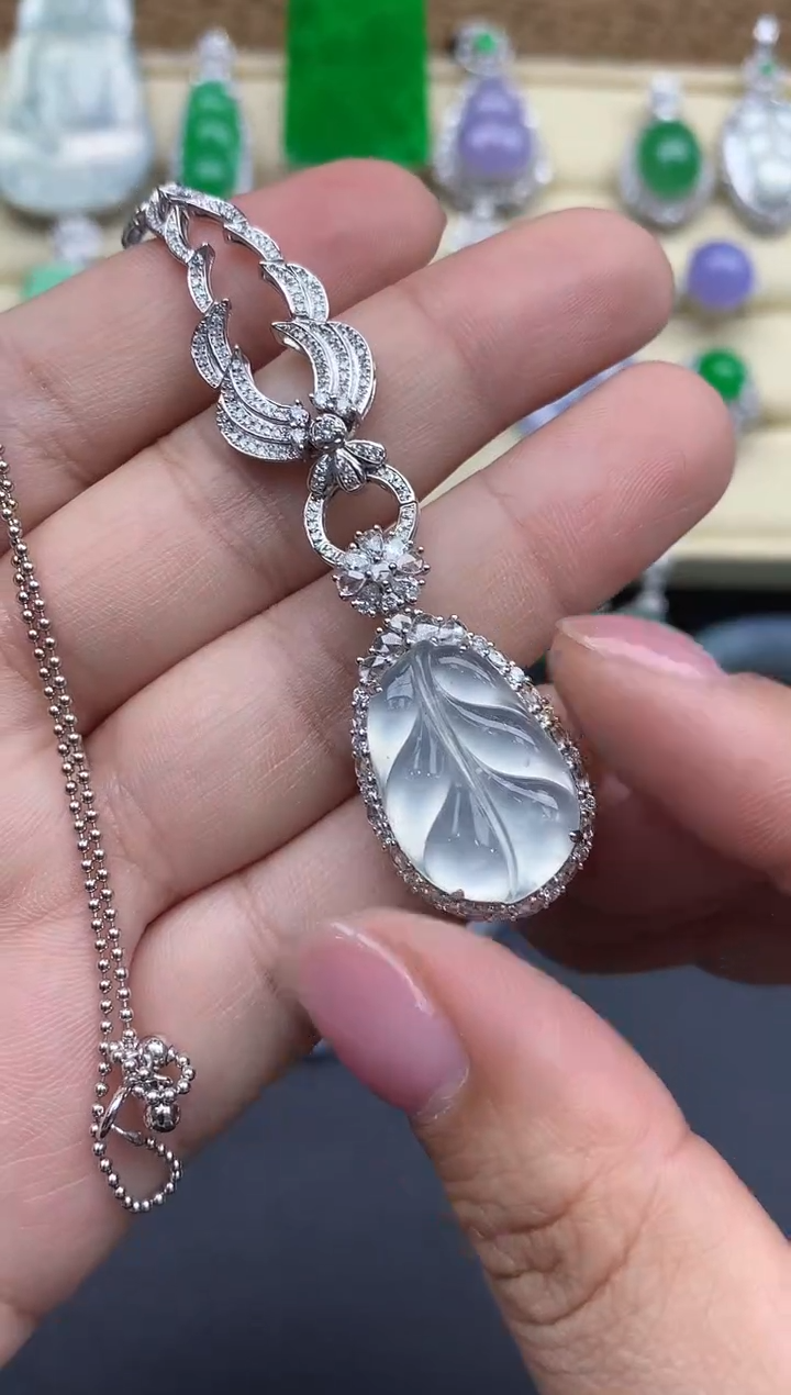 【闪购商品】翡翠颈饰18K金镶嵌523-中国好珍宝