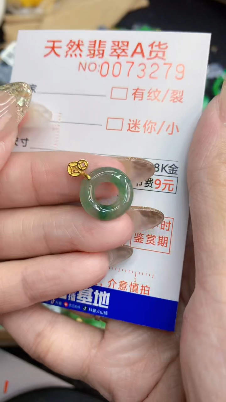 翡翠未镶嵌颈饰             8