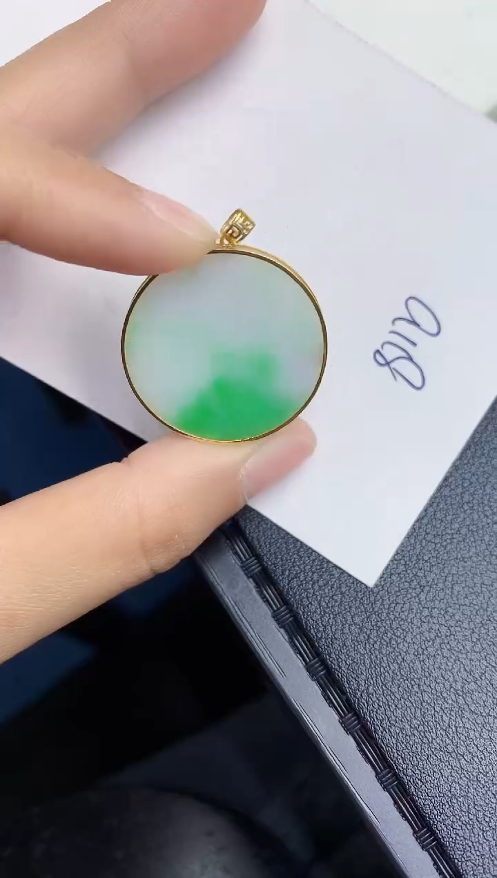 【闪购商品】翡翠颈饰18K金镶嵌000000000