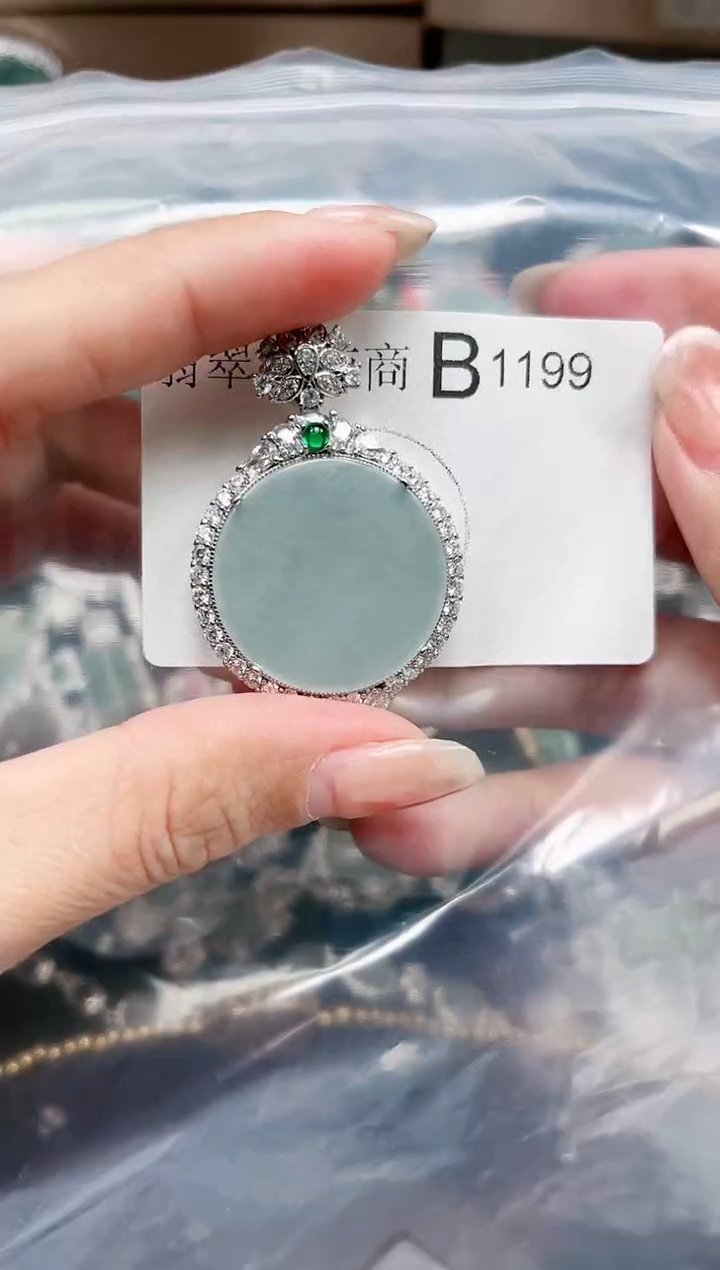 【闪购商品】翡翠颈饰未镶嵌1199赠皮绳