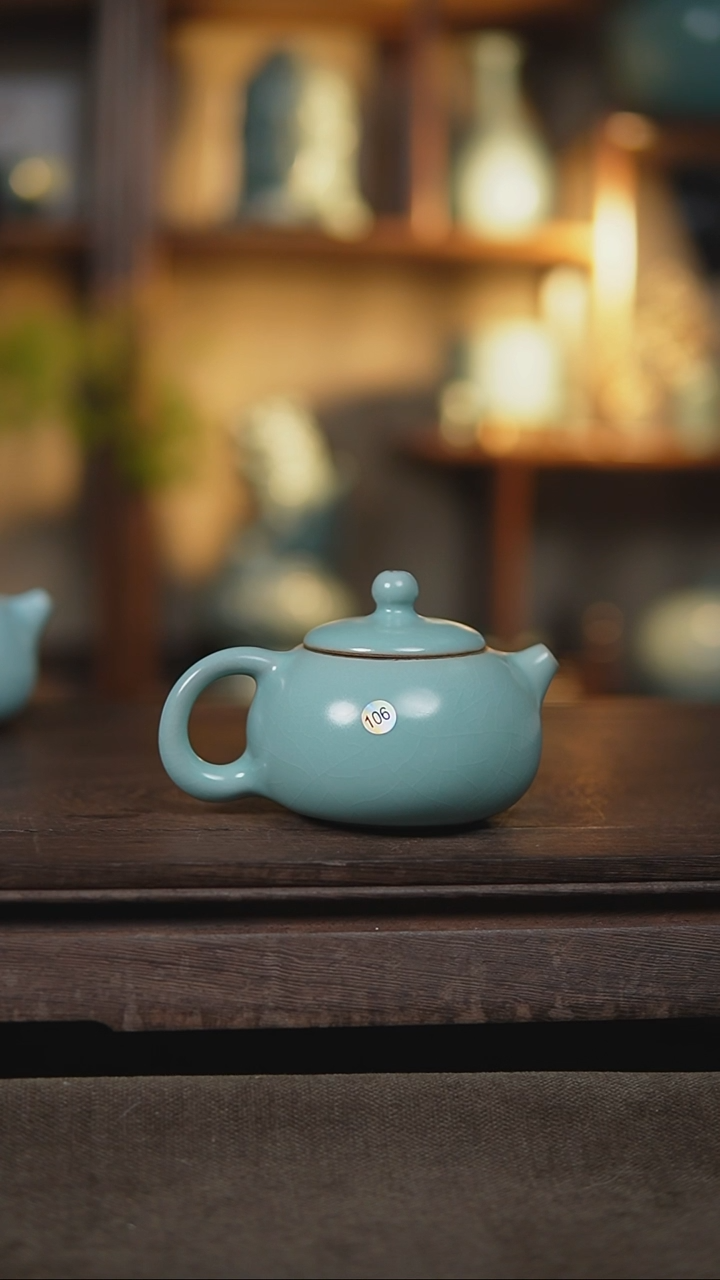 【闪购商品】杯仿古天青西施壶瑕106
