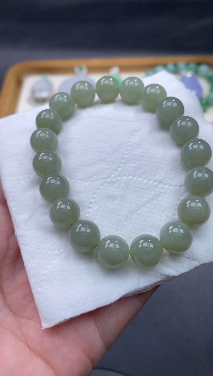 【闪购商品】和田玉珠串未镶嵌91...........