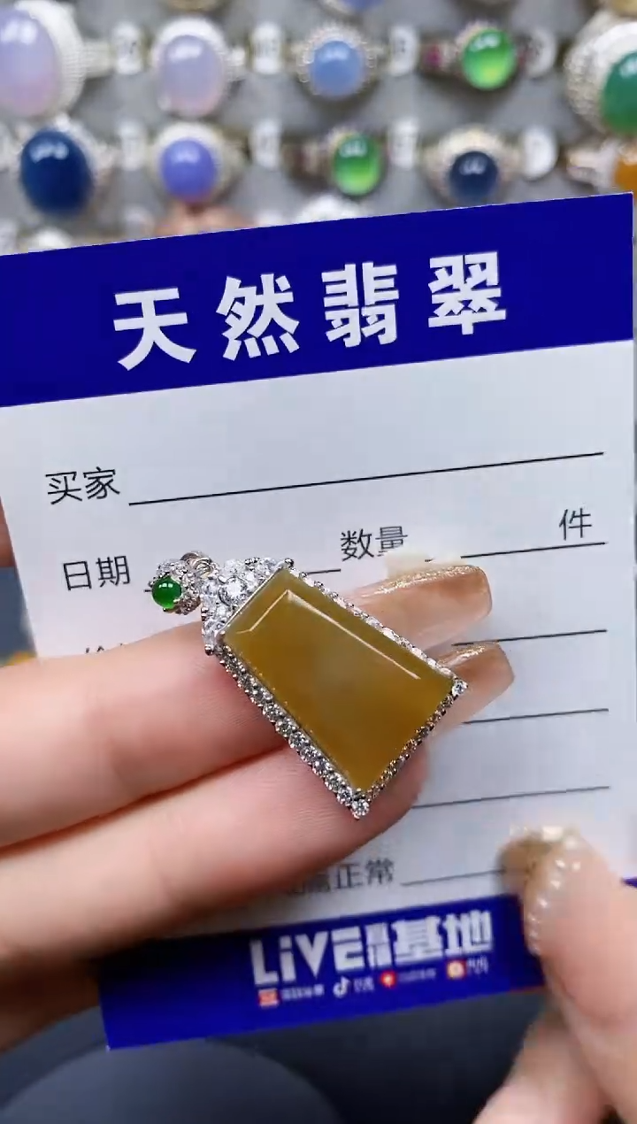 翡翠银S925镶嵌颈饰49