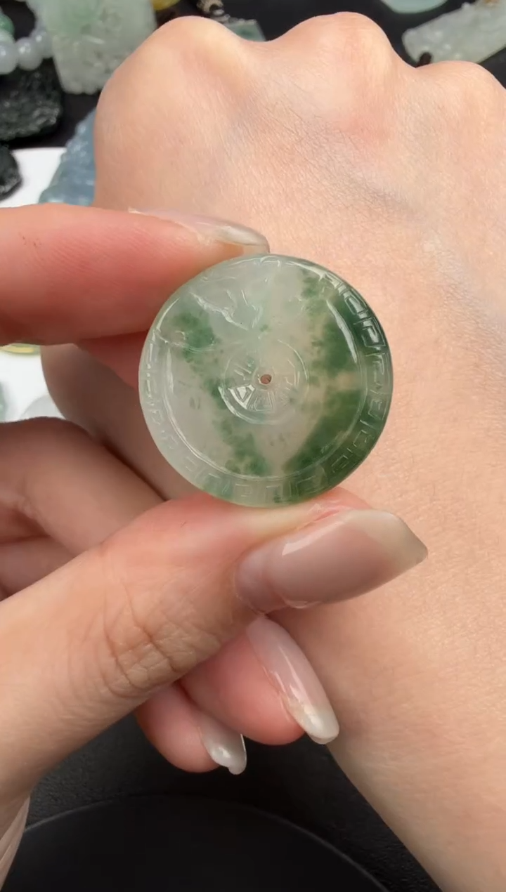 吊坠(不含链)未镶嵌翡翠翡翠饰品-263