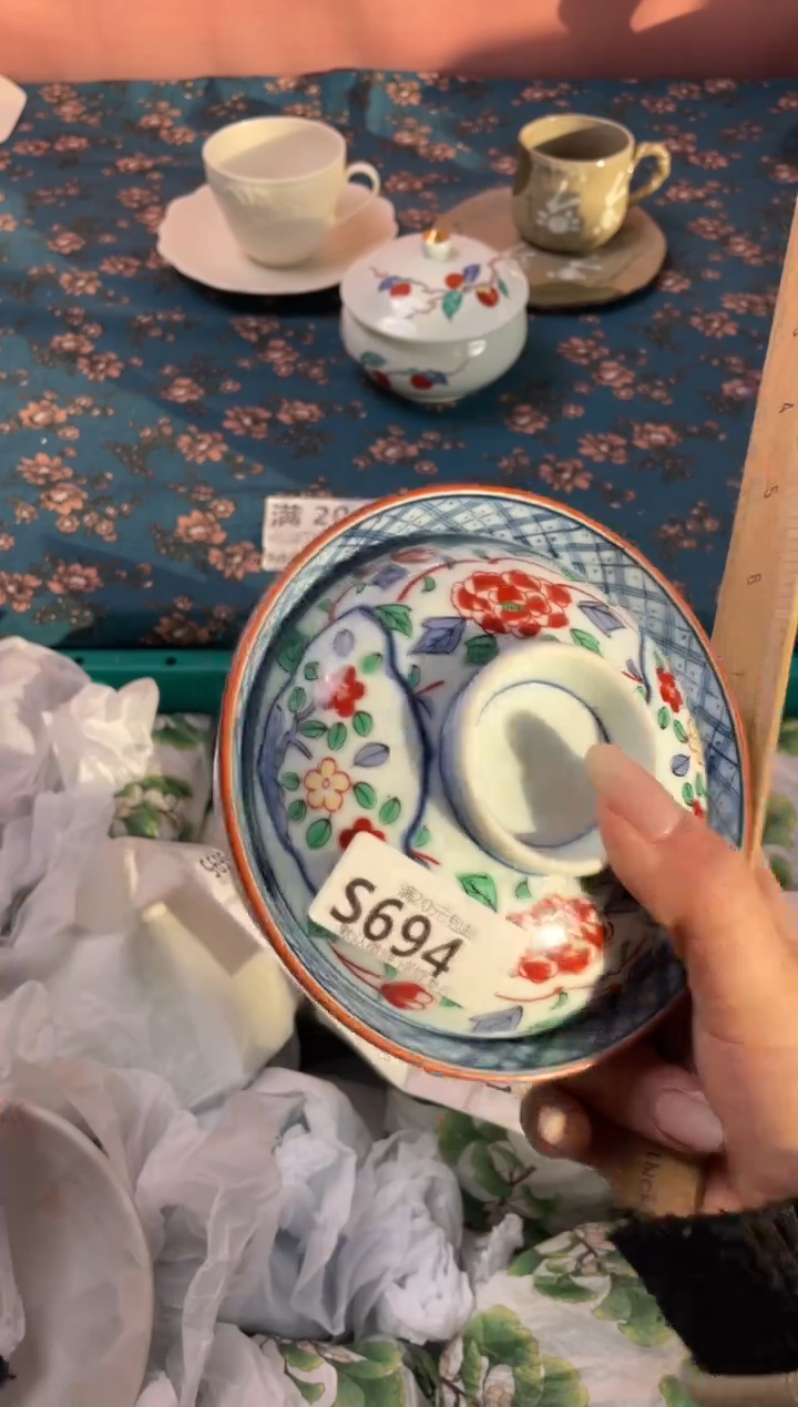 瓷片雨****花瓷器瓷器S694