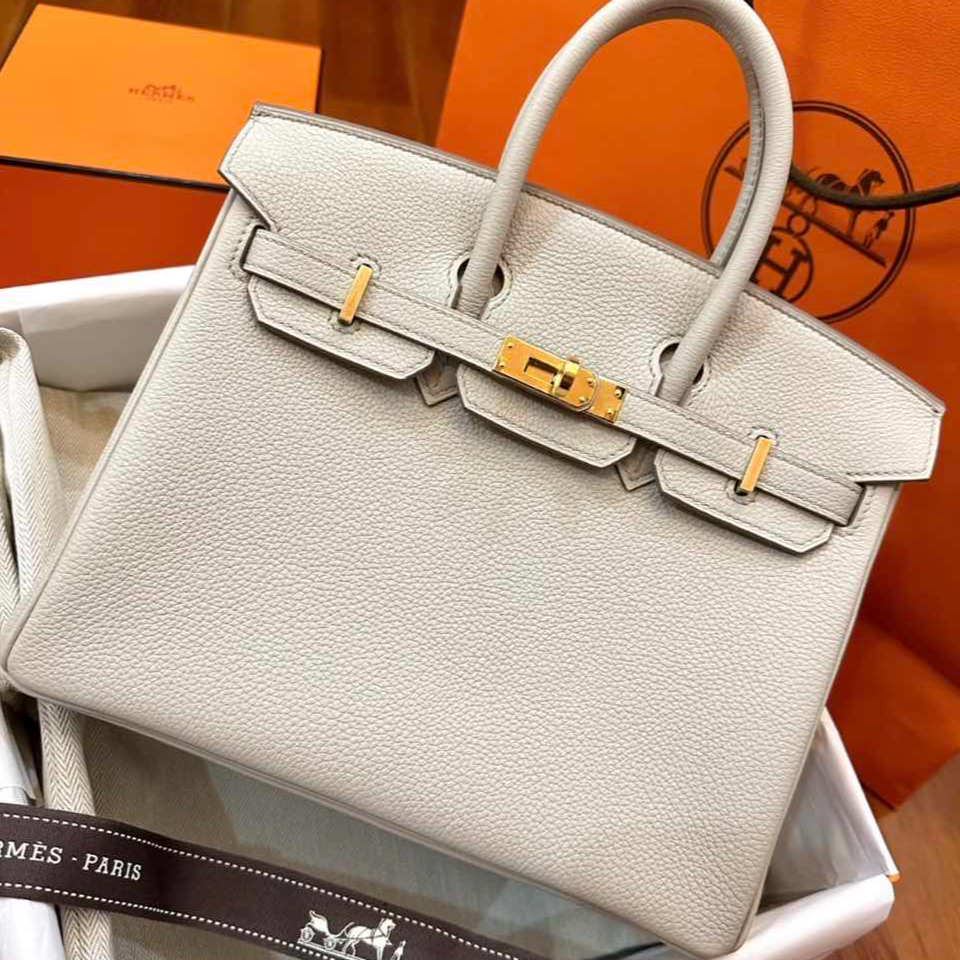 99新 Hermes/爱马仕 活动【小花Han】Birkin 30冰川白 Tg皮 C刻 包