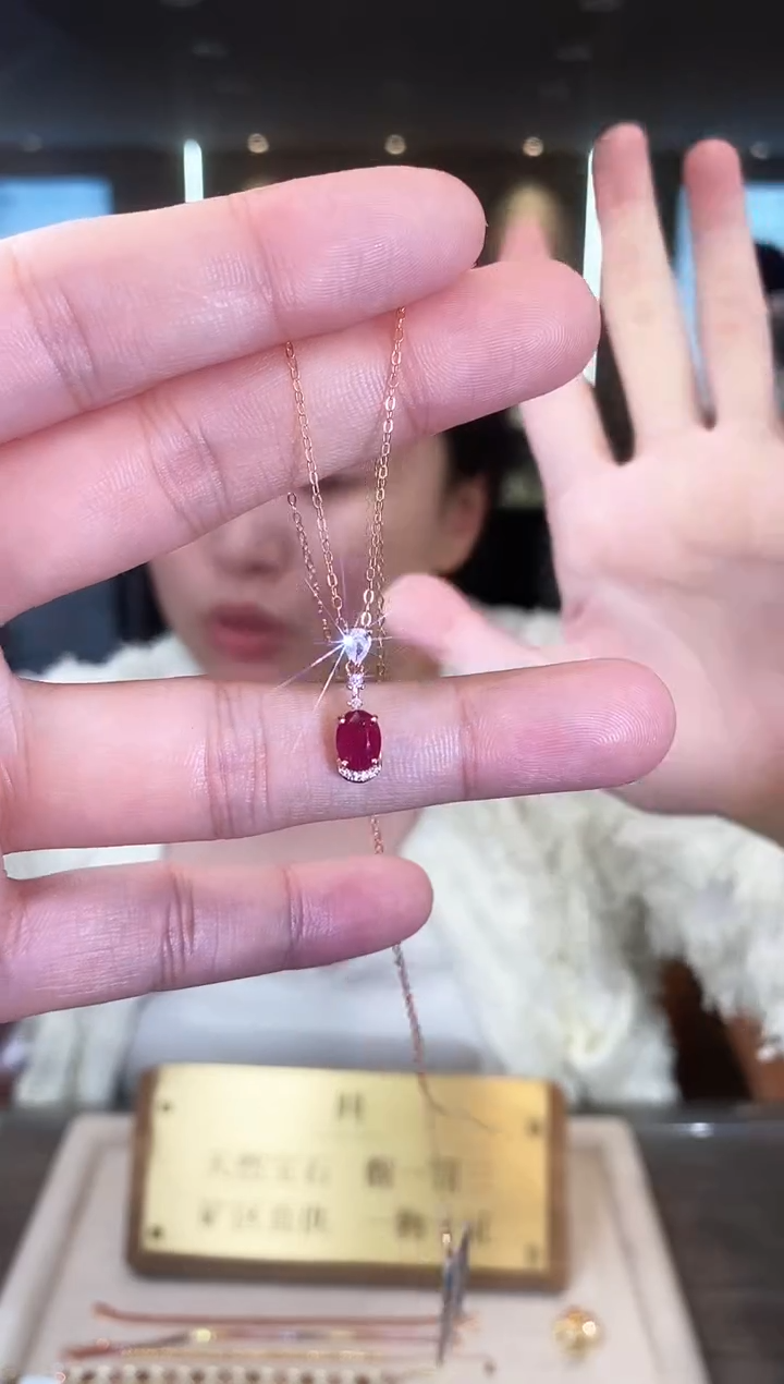 【闪购商品】红宝石项链银S925镶嵌09