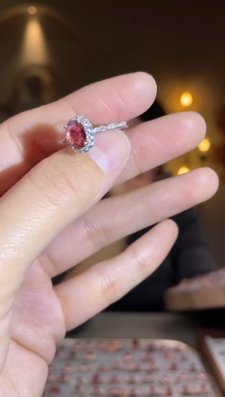 银S925镶嵌手饰碧玺手饰