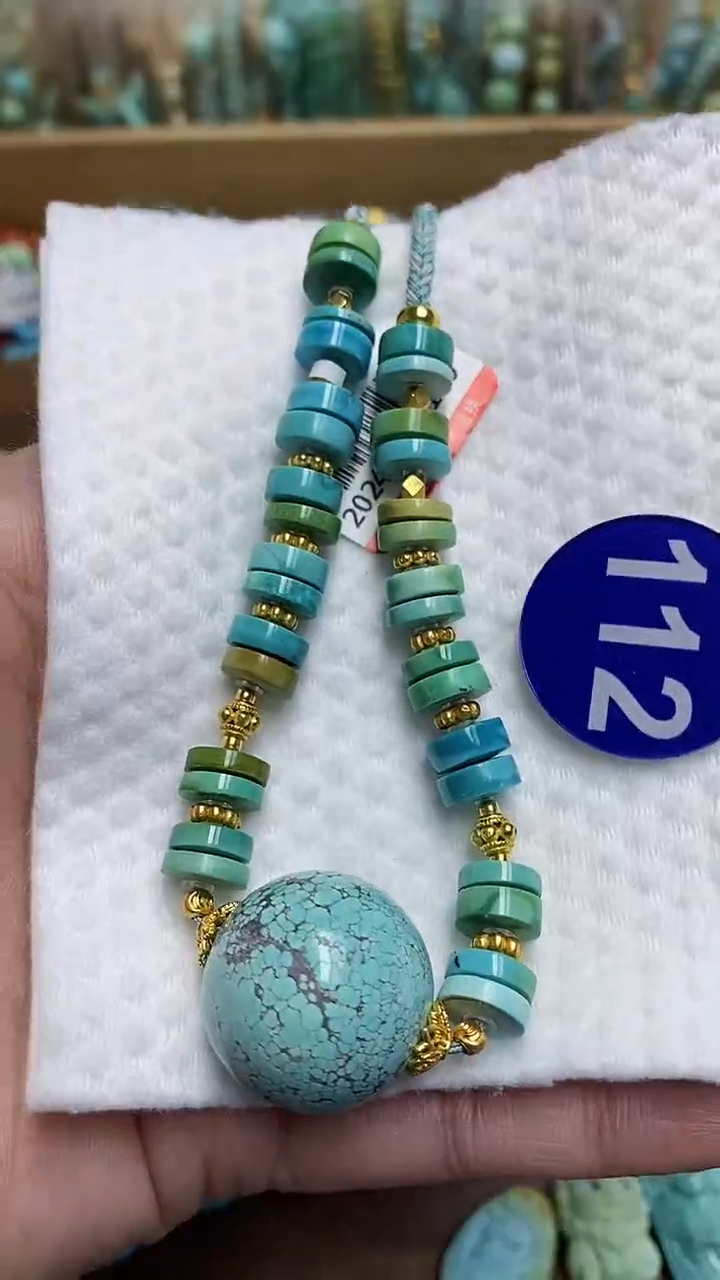 【闪购商品】绿松石项链银S925镶嵌112