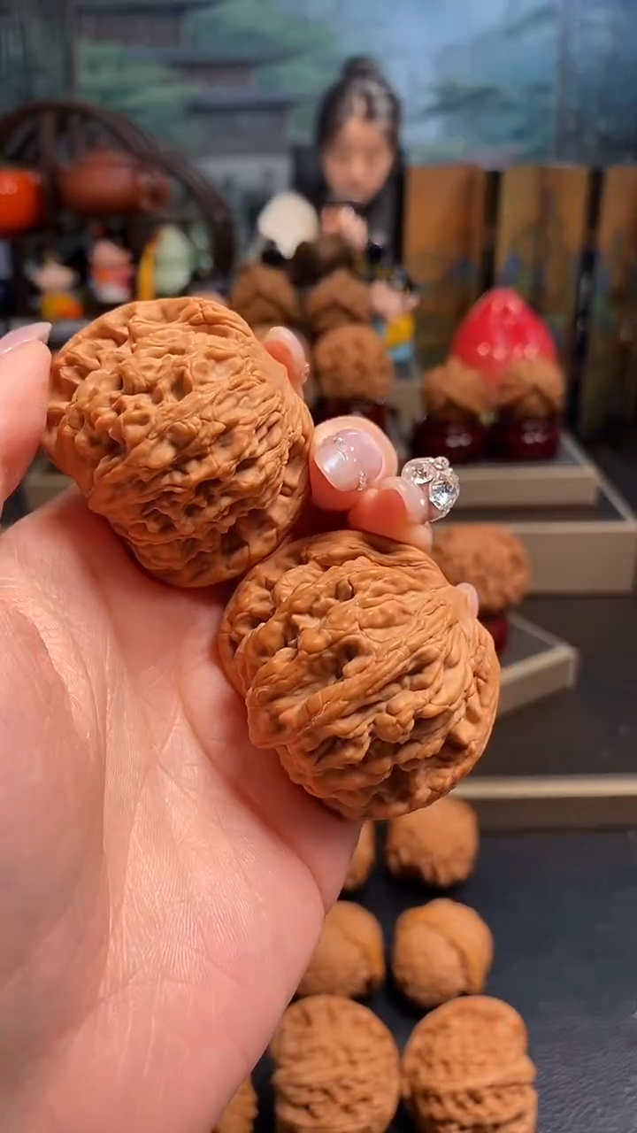 【闪购商品】文玩核桃吊坠K392麦穗虎头45