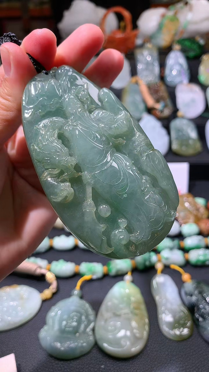 【闪购商品】翡翠颈饰未镶嵌翡翠挂件