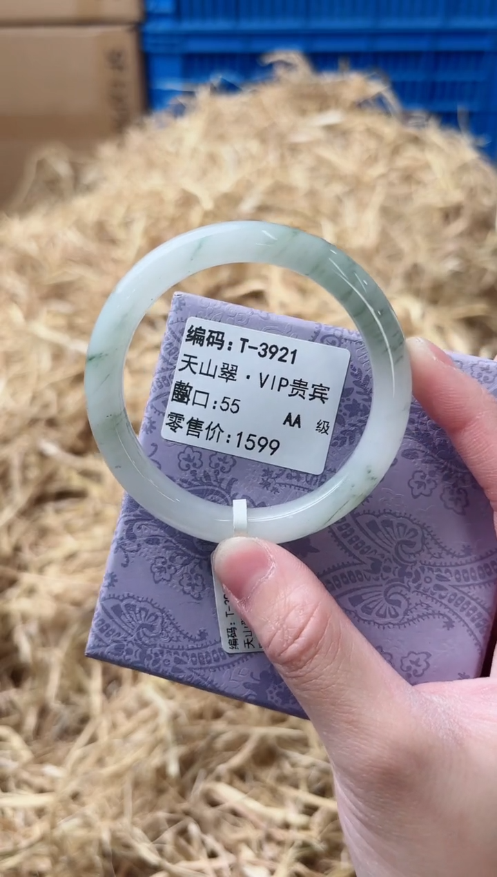 未镶嵌手镯石英质玉T-3921