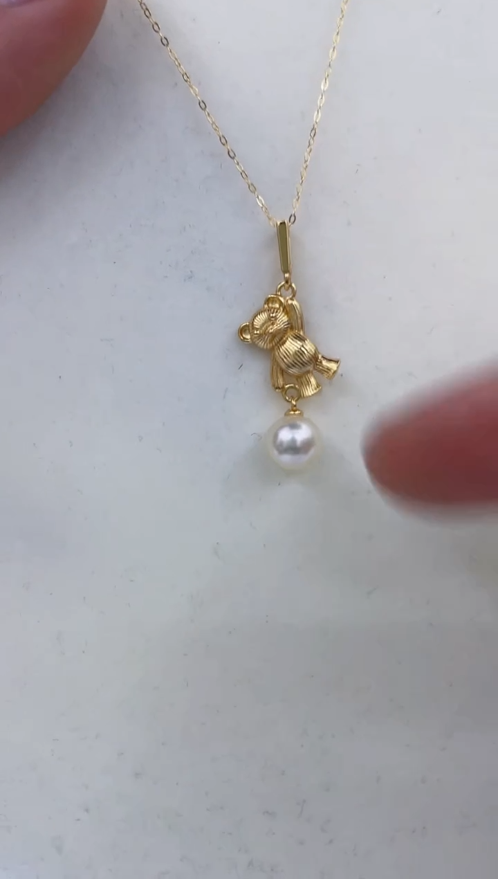 颈饰银S925镶嵌海水珍珠  