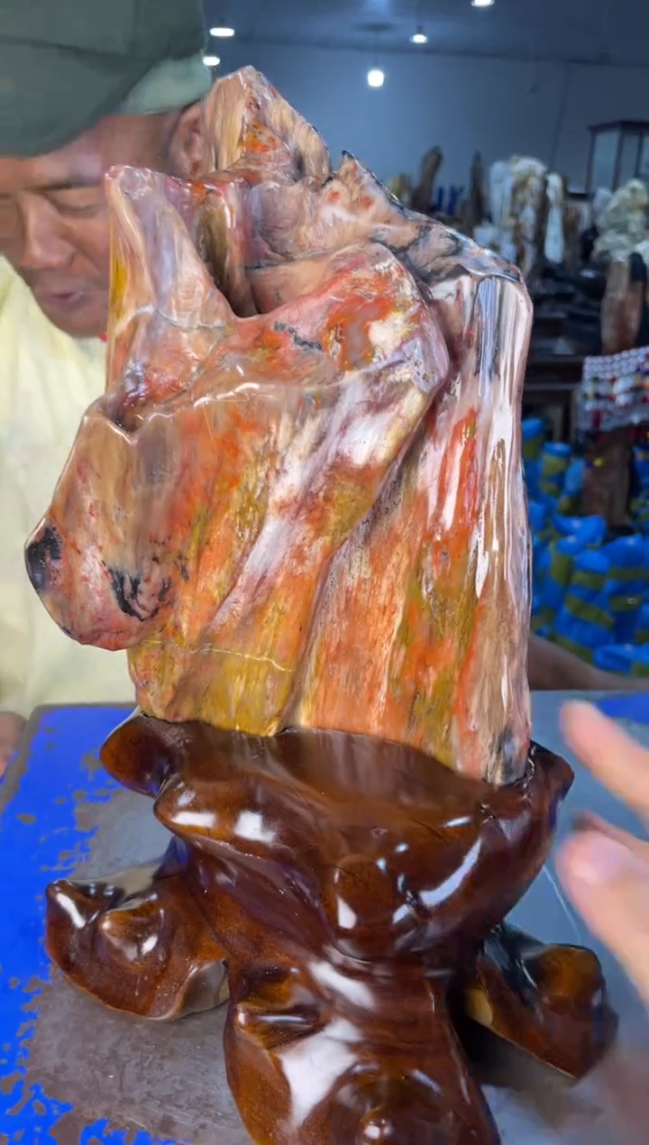 未镶嵌摆件硅化玉63