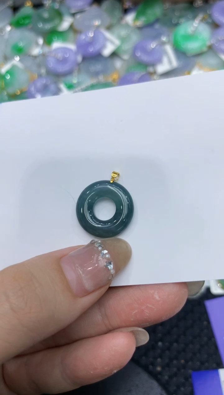 【闪购商品】翡翠颈饰18K金镶嵌222222222