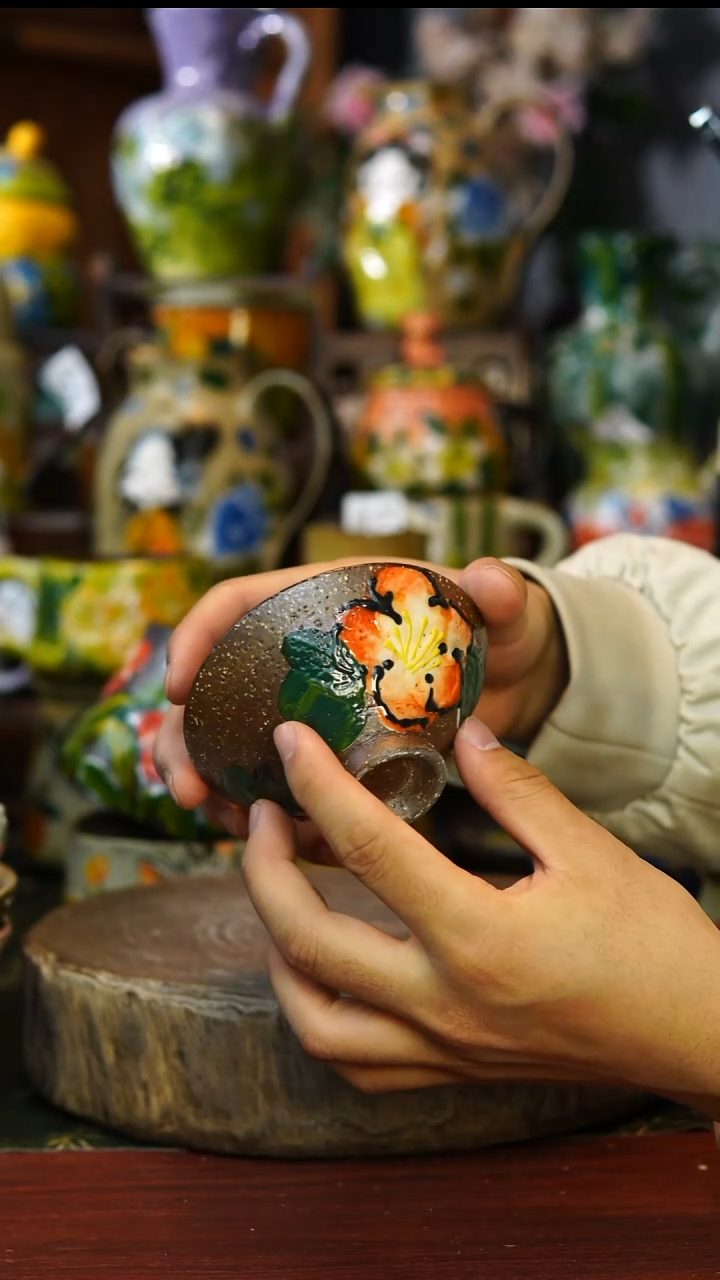 陶瓷180景德镇手工高温釉下彩