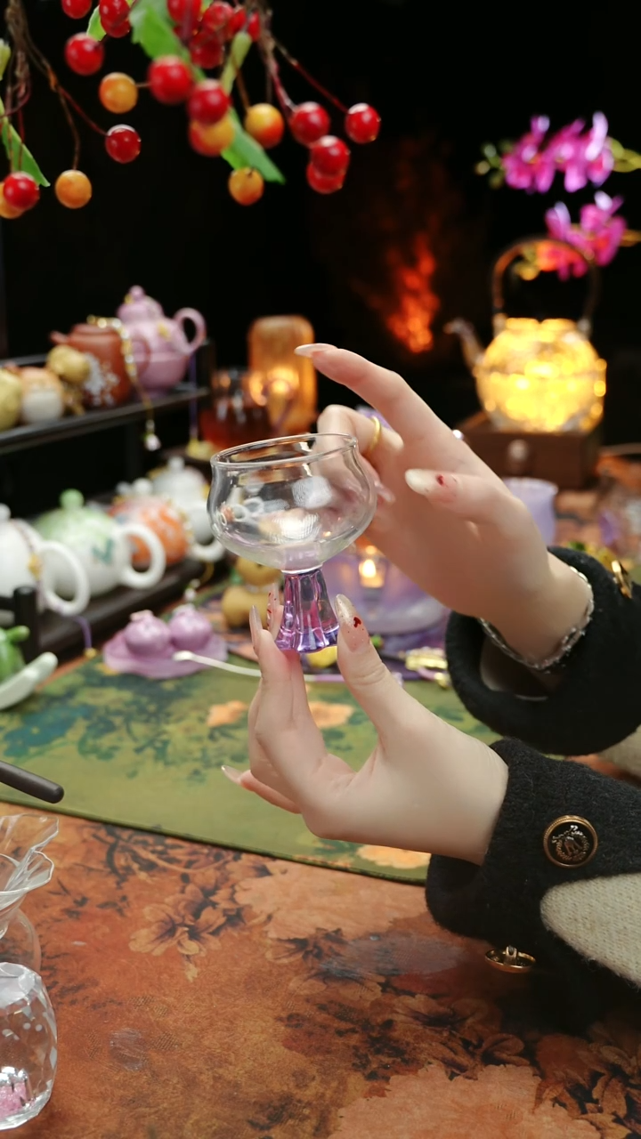 【闪购商品】紫色高足主人杯60cc@@@@