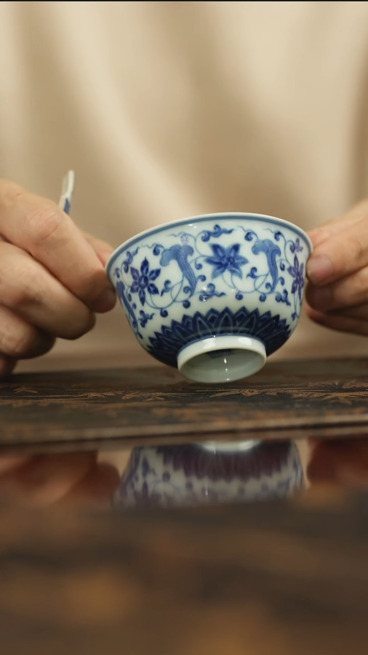 【闪购商品】杯子【瓷见如故】古官青花杯