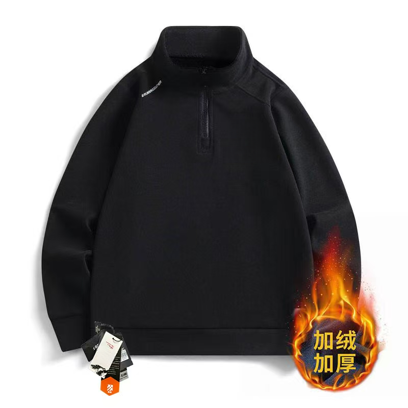 卫衣高级时尚轻奢加绒秋冬半拉链箭头51188