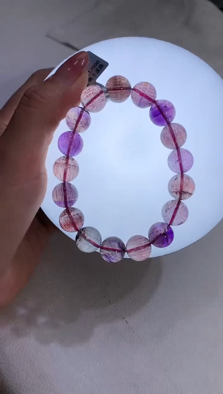【闪购商品】水晶手链未镶嵌12mm仙女超七手链