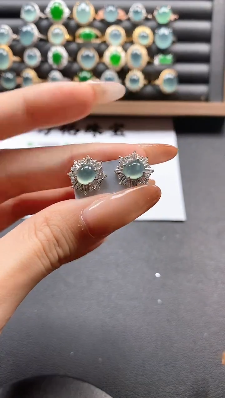 银S925镶嵌戒指翡翠51151