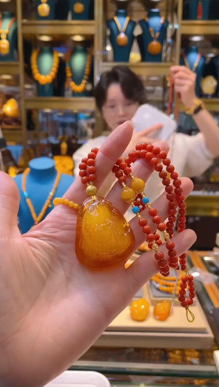 【闪购商品】琥珀颈饰未镶嵌15@@SJ50112001